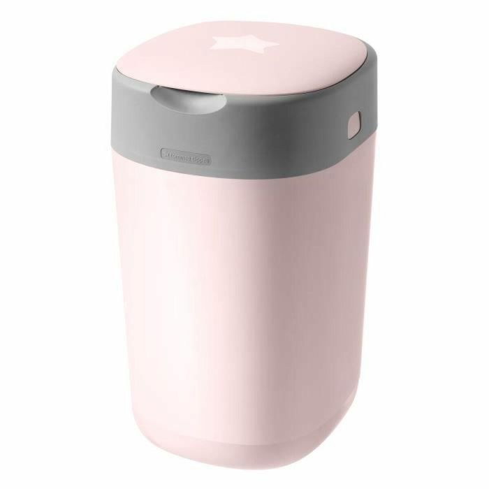 Tommee Tippee Contenedor Pañales Twist & Click Anti-Olores 99% Gérmenes Eliminados con Recarga Inicial y Capacidad 30 Pañales Rosa 4