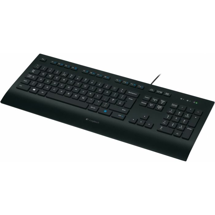 Logitech Corded Keyboard K280e, USB, black, 930g, DE Logitech Corded Keyboard K280e, USB, black, 930g, DE