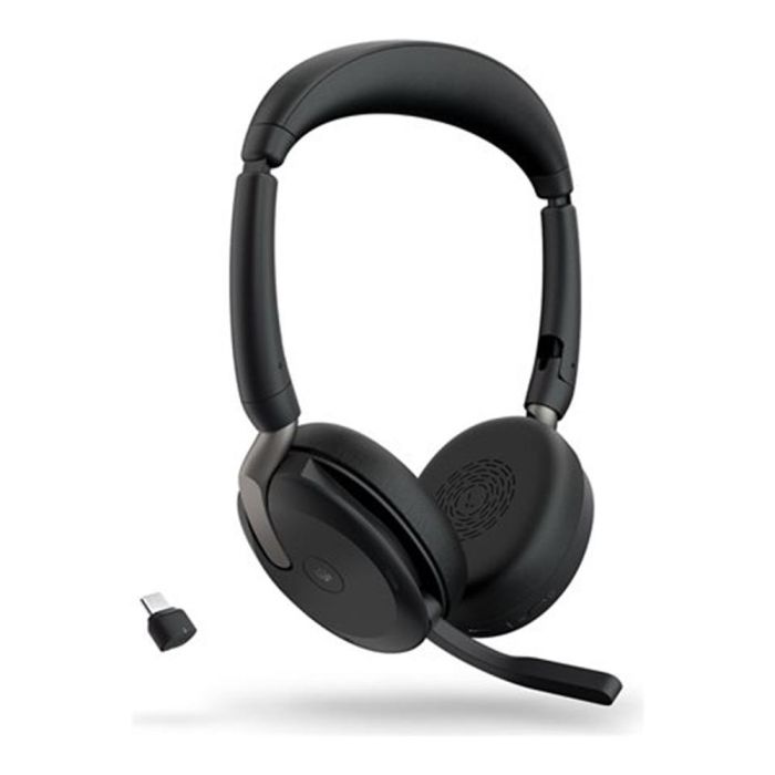 Jabra Evolve2 65 Flex MS Stereo USB-C Auriculares Inalámbricos y Alámbricos Diadema Oficina/Centro Llamadas Certificado Microsoft Teams Negro 2