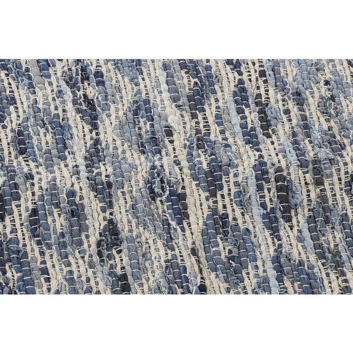 Alfombra Boho DKD Home Decor Azul Blanco 180 x 1 x 120 cm 2 Alfombra Boho DKD Home Decor Azul Blanco 180 x 1 x 120 cm 2