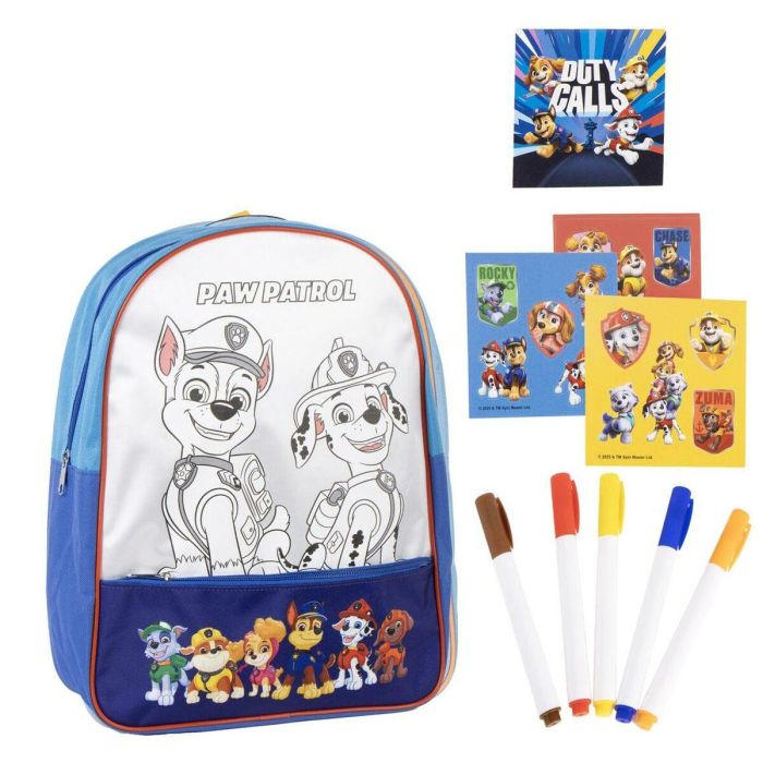 Cerdá Mochila DIY Set para Personalizar Paw Patrol, Azul, 30x38x14 cm, para Niños a partir de 3 años 0 Cerdá Mochila DIY Set para Personalizar Paw Patrol, Azul, 30x38x14 cm, para Niños a partir de 3 años 0