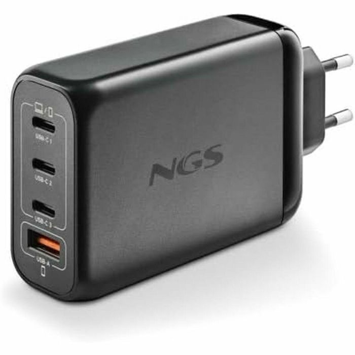 NGS BUD140W Cargador de Pared Ultrarrápido 140W GaN con 4 Puertos (3x USB-C PD3.1, 1x USB-A QC3.0) para Portátiles, Smartphones, Tablets 8