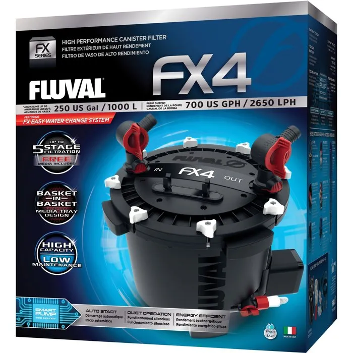Fluval Filtro Externo FX4 para Acuario 1000L A214FLU 1