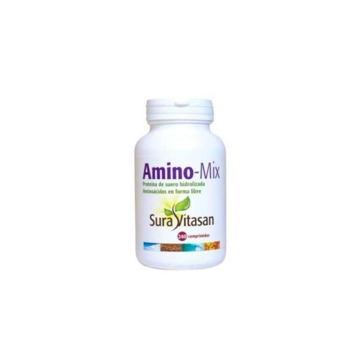 SURA VITASAN Amino-Mix, Complejo de Aminoácidos de Proteína de Suero Hidrolizada, 240 Comprimidos