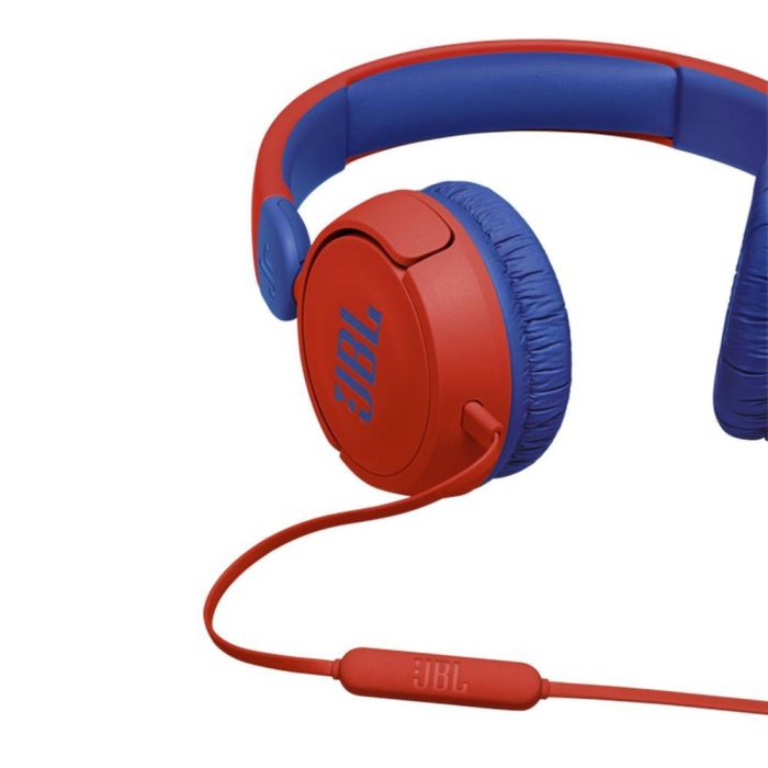 JBL Auriculares Jr310 Jack 3.5 mm Rojo - Para Niños, Volumen Limitado a 85 dB, Micrófono y Mando 3 JBL Auriculares Jr310 Jack 3.5 mm Rojo - Para Niños, Volumen Limitado a 85 dB, Micrófono y Mando 3