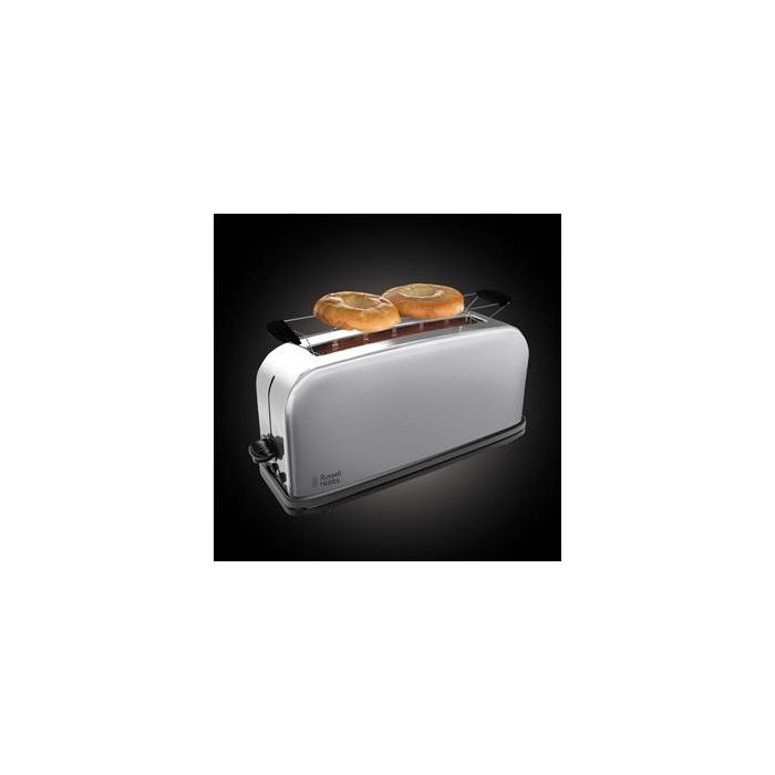 Russell Hobbs 21396-56 Tostador de Ranura Alargada con Regulador de Tostado Ajustable y Bandera Recogemigas 2