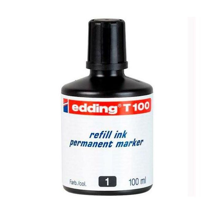 Tinta de recarga Edding T100 Permanente 100 ml (10 Unidades) 1 Tinta de recarga Edding T100 Permanente 100 ml (10 Unidades) 1