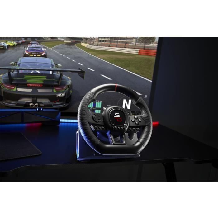 Volante de carreras - SUPERDRIVE - SV650 - Con pedales - Levas - Vibraciones - Multiplataforma 5