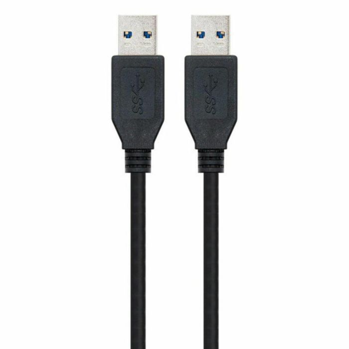 Cable USB 3.0 A a USB A NANOCABLE 10.01.1002-BK Negro 2 m 1