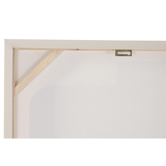DKD Home Decor Cuadro Scandi Blanco Lienzo y MDF 62 x 4.5 x 92 cm (2 Unidades)