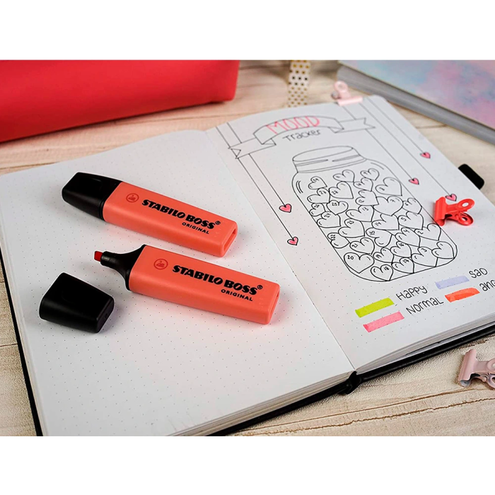 Stabilo Rotulador Boss Fluorescente 70 Pastel Coral Meloso Antisecado Punta Biselada 2-5mm 2 Stabilo Rotulador Boss Fluorescente 70 Pastel Coral Meloso Antisecado Punta Biselada 2-5mm 2