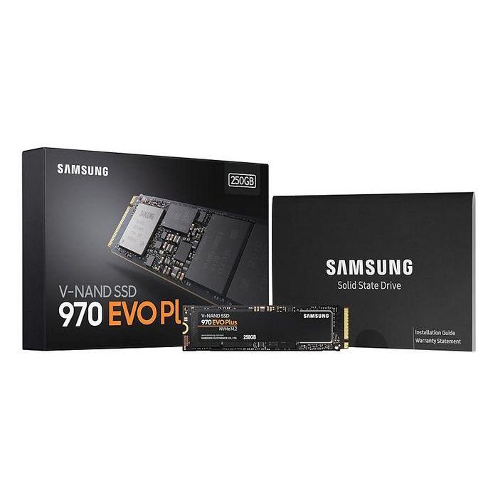 Samsung 970 EVO Plus SSD NVMe M.2 2280 250 GB PCIe 3.0 x4, Alto Rendimiento, Tecnología V-NAND, 3500/3300 MB/s 7 Samsung 970 EVO Plus SSD NVMe M.2 2280 250 GB PCIe 3.0 x4, Alto Rendimiento, Tecnología V-NAND, 3500/3300 MB/s 7