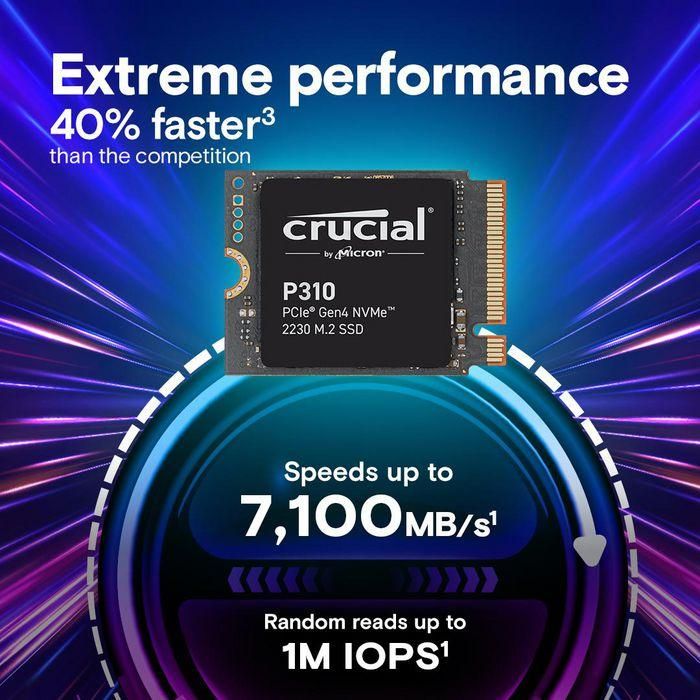 Crucial CT2000P310SSD2 Disco Duro Interno Sólido SSD 2 TB NVMe PCIe 4.0 x4 M.2 2230 1
