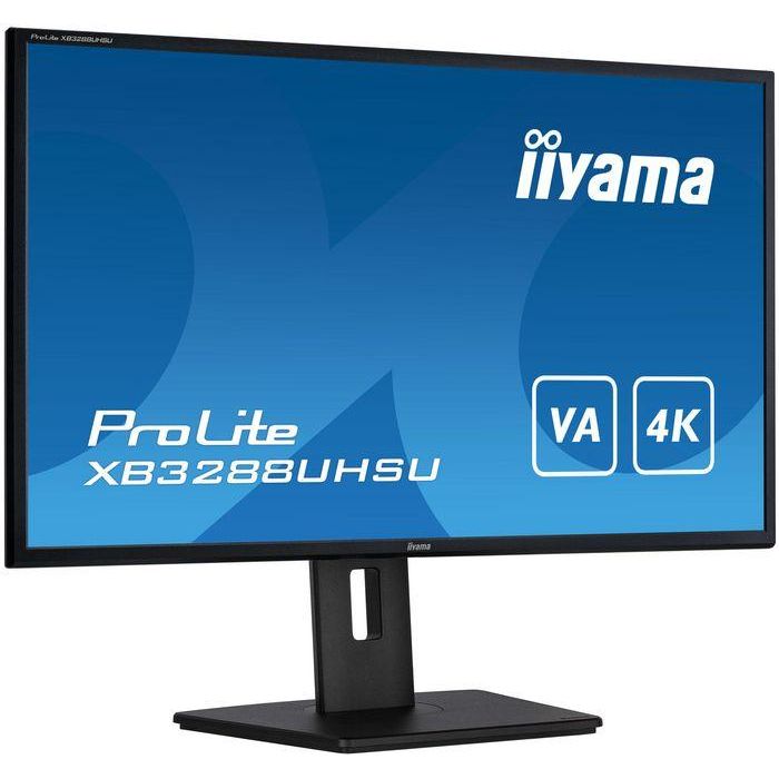 Monitor Iiyama 32" XB3288UHSU-B5, Uhd, 60Hz, 3 Ms, Hdmi, Usb, Displayport, Alt, Reg Alt, Giro, Incl 2 Monitor Iiyama 32" XB3288UHSU-B5, Uhd, 60Hz, 3 Ms, Hdmi, Usb, Displayport, Alt, Reg Alt, Giro, Incl 2
