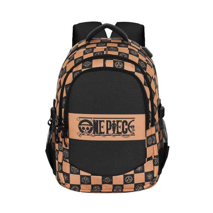 Karactermania Mochila One Piece Run. Plus Fan Chess 44x34x21 cm, Gran Capacidad, 3 Compartimentos, Puerto USB, Ripstop 1
