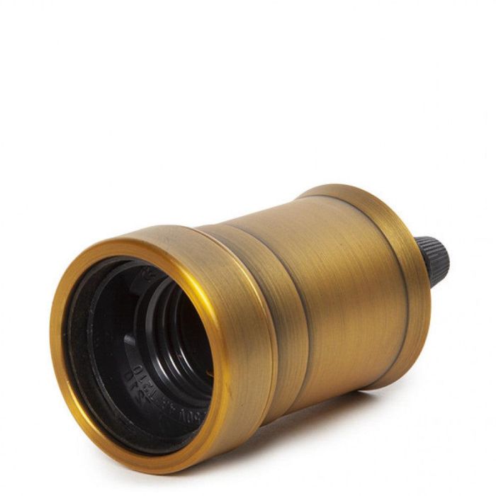 Portalámpara E27 de Cobre Dorado Estilo Retro Vintage SKD-L006 0 Portalámpara E27 de Cobre Dorado Estilo Retro Vintage SKD-L006 0