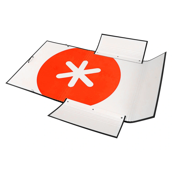 Antartik Carpeta Tres Solapas Cartón Forrado Negro DIN A4 8