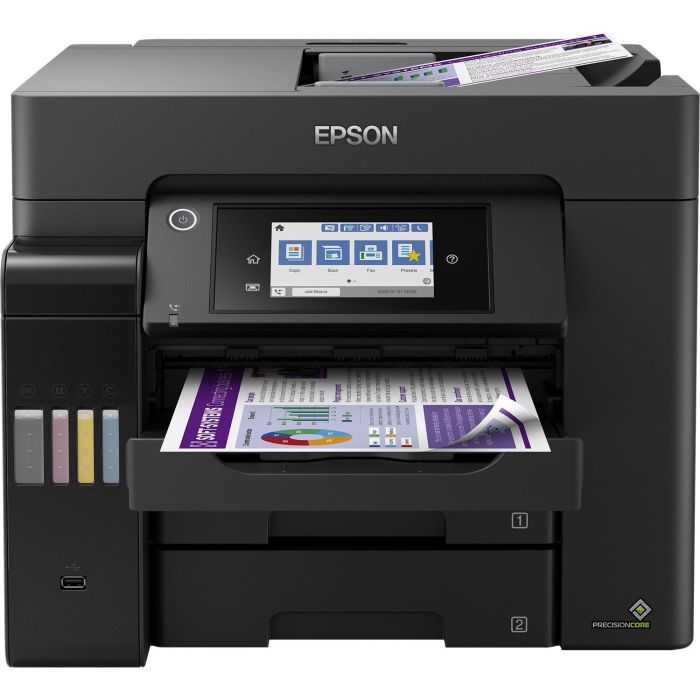 Epson EcoTank ET-5850 Impresora Multifunción 4 en 1 a color A4 con Wi-Fi, Ethernet y Dúplex Automático 2