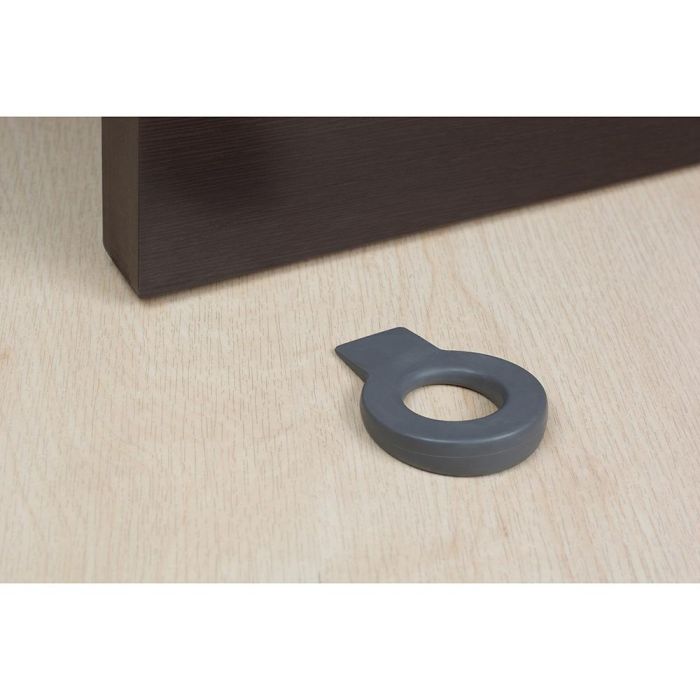Rei Retenedor de cuña para puerta Lock Antracita. Protege paredes y puertas frente a impactos. 2