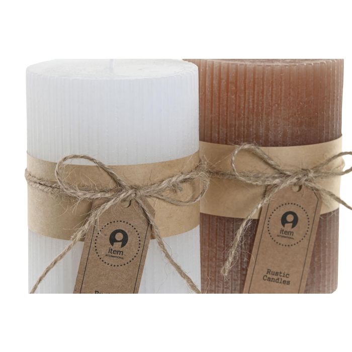 Vela Navidad Alpina DKD Home Decor Blanco Marron 7 x 10 x 7 cm (12 Unidades) 1 Vela Navidad Alpina DKD Home Decor Blanco Marron 7 x 10 x 7 cm (12 Unidades) 1