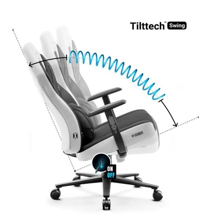 Silla Gaming Diablo Chairs X-GAMER 2.0 Normal Blanco Negro 1 Silla Gaming Diablo Chairs X-GAMER 2.0 Normal Blanco Negro 1