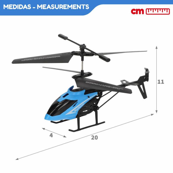 Helicóptero con Radiocontrol Colorbaby (4 Unidades) 3 Helicóptero con Radiocontrol Colorbaby (4 Unidades) 3