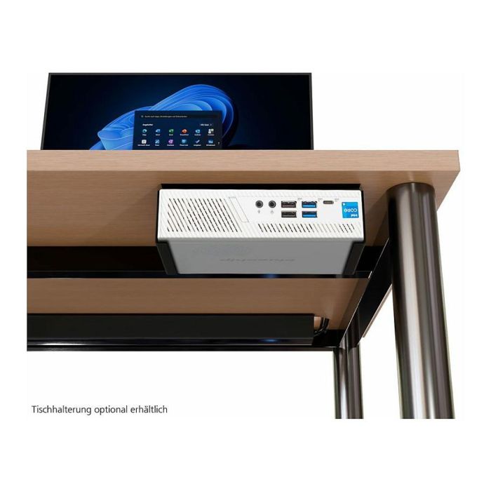 bluechip S3137 Mini PC Blanco - Intel Core i3-14100, 8GB DDR5, 500GB SSD, Windows 11 Pro, Wi-Fi 6E, Bluetooth 5.3 3