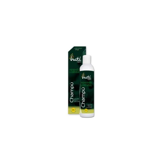 IRATI ORGANIC Champú Bio Cabello Fino y Delicado con Caléndula y Manzanilla, uso diario 250ml