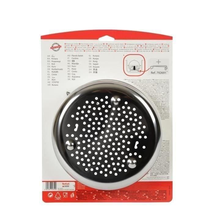 SEB Cesta de vapor rígida 792654 8L Ø23.5cm gris 1 SEB Cesta de vapor rígida 792654 8L Ø23.5cm gris 1