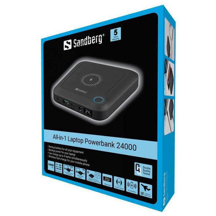 Sandberg All-in1 Laptop Powerbank 24000 7 Sandberg All-in1 Laptop Powerbank 24000 7