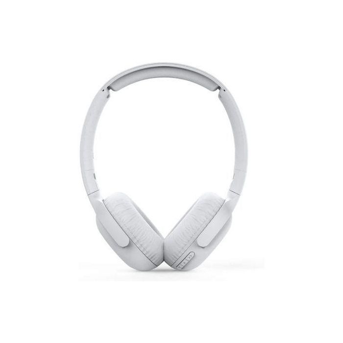 Philips TAUH202WT/00 Auriculares Inalámbricos Blancos con Micrófono, Cancelación Eco, 15h Batería, Plegables, Altavoces 32mm Graves Potentes