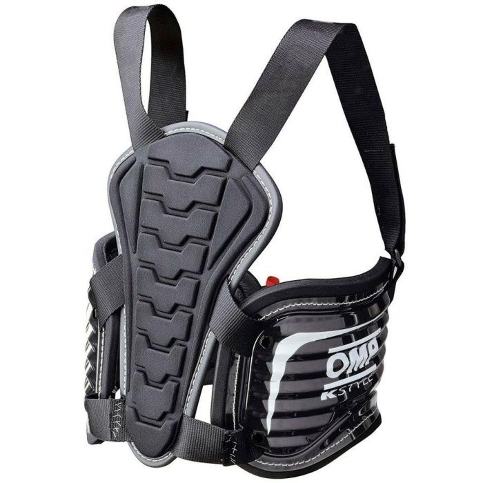 OMP OMPKK0-0048-A01-071-ML Chaleco Protector Costillas Espalda Karting Kart Pro Rib Negro Talla M-L Policarbonato Antimpactos