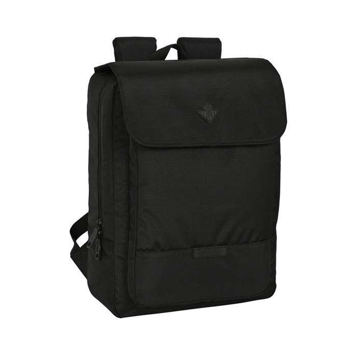 Safta Mochila con solapa portátil 13,3'' + USB Real Betis Balompié Premium Negra 29x39x12cm 5 Safta Mochila con solapa portátil 13,3'' + USB Real Betis Balompié Premium Negra 29x39x12cm 5