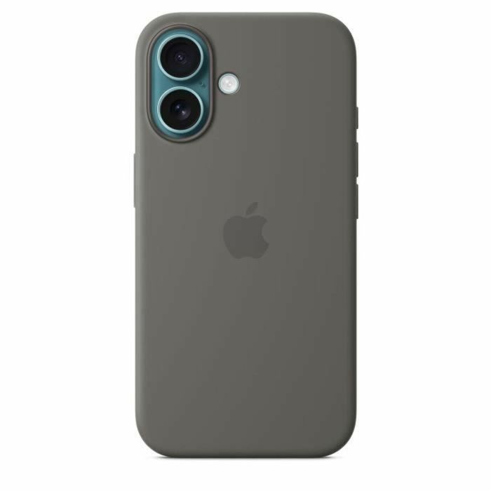 Apple iPhone 16 Funda de Silicona con MagSafe Gris Piedra 4 Apple iPhone 16 Funda de Silicona con MagSafe Gris Piedra 4