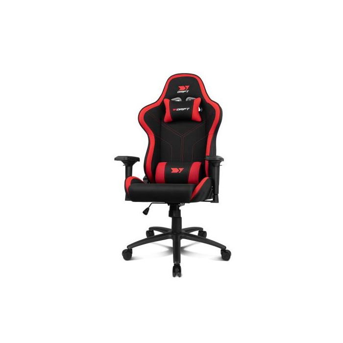 DRIFT DR110BR silla para videojuegos Butaca para jugar Asiento acolchado Negro, Rojo