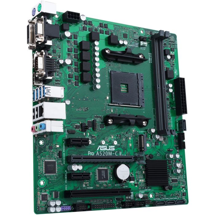 ASUS A520M-C II/CSM Placa Base AMD A520 Socket AM4 micro ATX para Ryzen, 64GB DDR4 4 ASUS A520M-C II/CSM Placa Base AMD A520 Socket AM4 micro ATX para Ryzen, 64GB DDR4 4