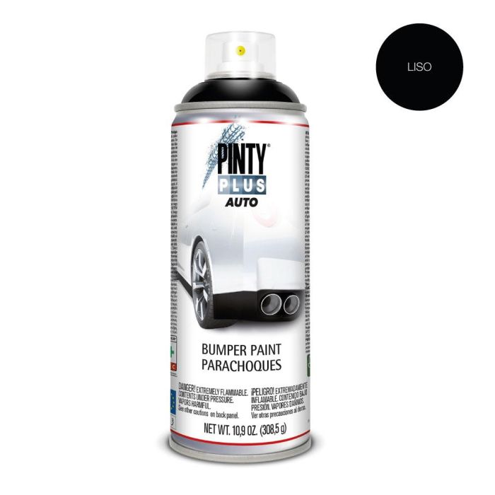 Pinty Plus Pintura en spray auto 520cc Bumper Liso Negro BL104