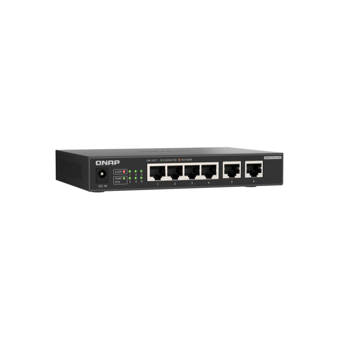 QNAP QSW-2104-2T-R2 switch No administrado 10G Ethernet (100/1000/10000) Escritorio Negro 4
