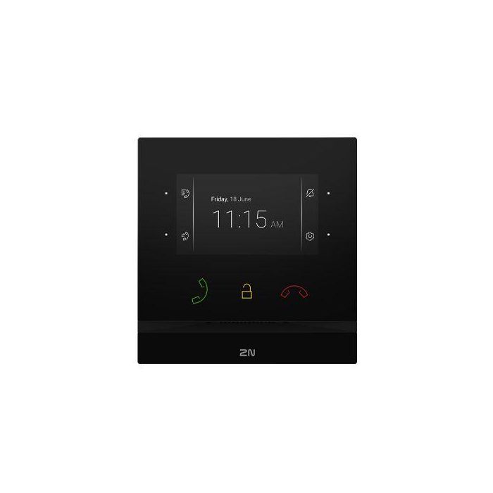 2N Indoor Compact, Black (requires flush box 91378800 or desk stand 91378802 for an installation)