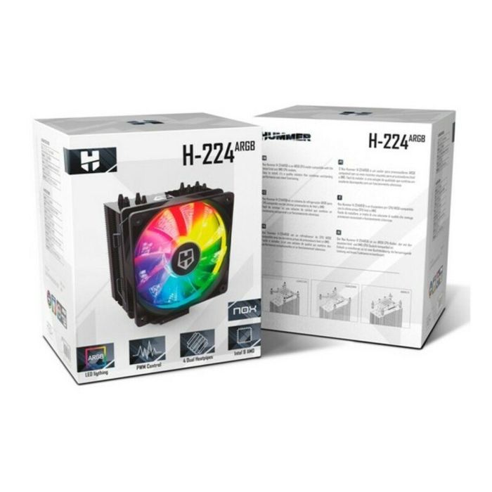 Ventilador de CPU Gaming Nox-Xtreme Hummer H-224 1 Ventilador de CPU Gaming Nox-Xtreme Hummer H-224 1