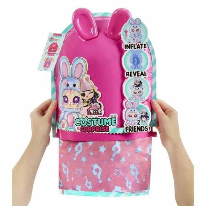 L.O.L. Surprise! LIT35051504054 Muñeca Disfraz Preadolescentes Aya Cherry 17cm + animal hinchable, 4 modelos para coleccionar