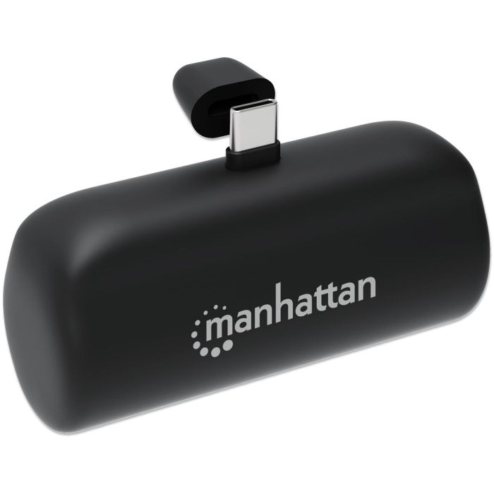 MANHATTAN Powerbank 5000 mAh USB Typ-C Stecker 10W schwarz 1 MANHATTAN Powerbank 5000 mAh USB Typ-C Stecker 10W schwarz 1