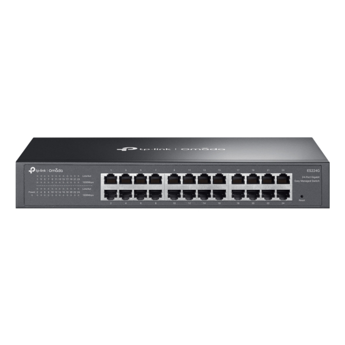 TP-Link ES224G Switch Gestionado L2 24 Puertos Gigabit Ethernet Negro TP-Link ES224G Switch Gestionado L2 24 Puertos Gigabit Ethernet Negro