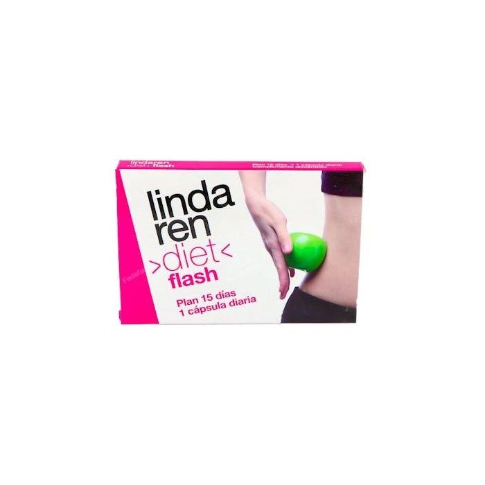Lindaren Diet Flash Quemagrasas Termogénico con Garcinia Cambogia y L-Carnitina, 15 Cápsulas