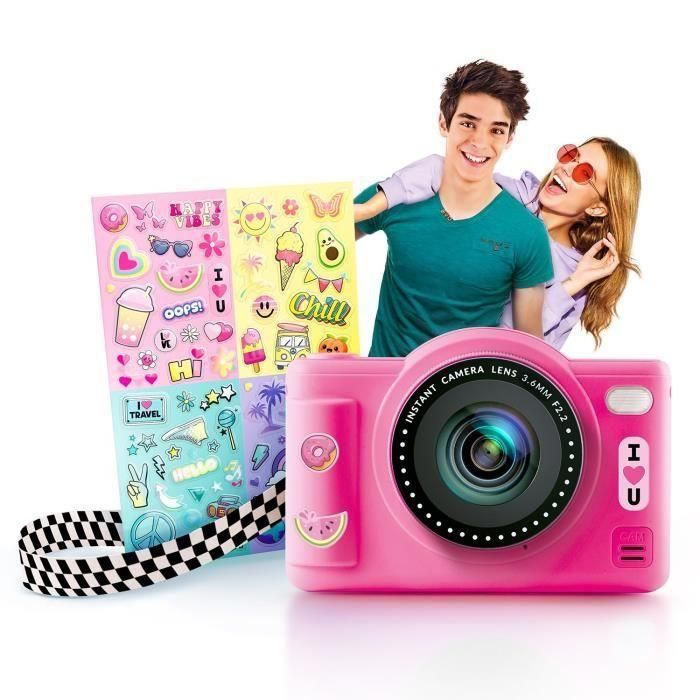 Canal Toys - Creador de Fotos -Cámara Digital Pop Color Rosa- Con Tarjeta SD de 32GB incluida 1