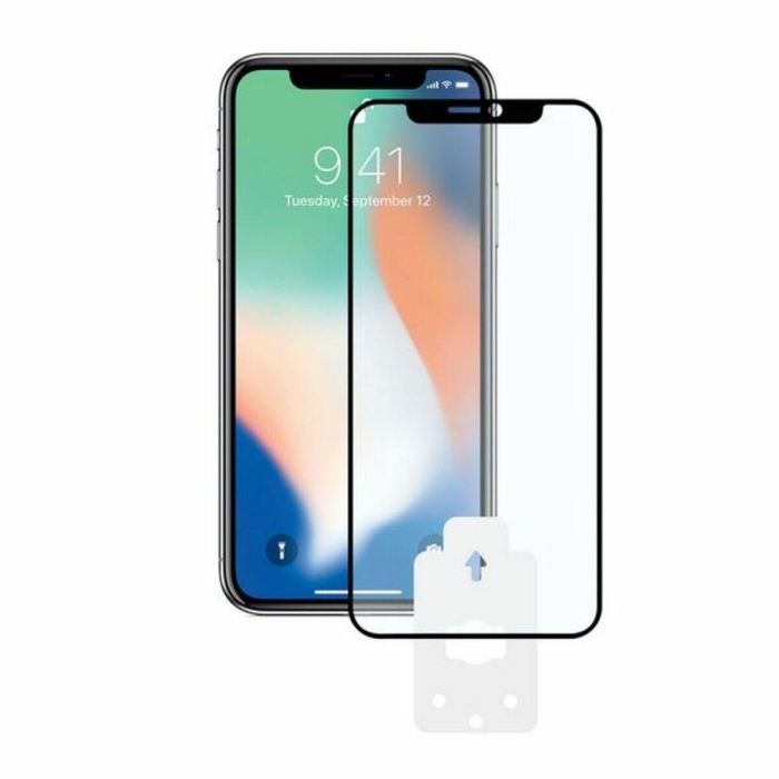 Protector de Pantalla Cristal Templado para Móvil Iphone X, Xs KSIX 2.5D Negro