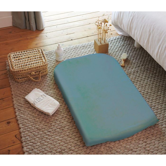 Funda para cambiador - CANDIDE - Tejido de rizo - 50 x 75 cm - Azul pato 1