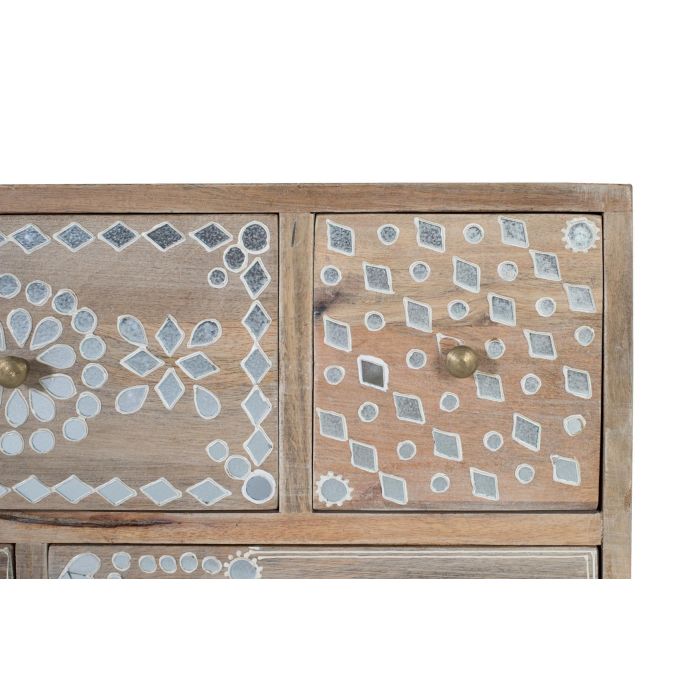 GINER Y COLOMER Cómoda de 10 Cajones en Madera de Mango Natural 4