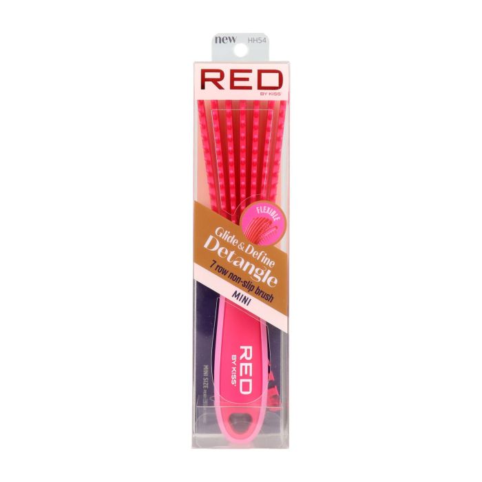 Red Kiss Ez Glide Detangling Brush Mini Cepillo Rosa