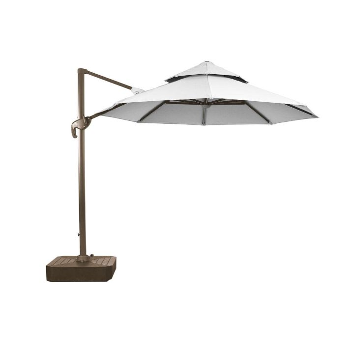 Parasol Terraza Y Jardin DKD Home Decor Marron Claro Gris Oscuro 350 x 280 x 290 cm 1 Parasol Terraza Y Jardin DKD Home Decor Marron Claro Gris Oscuro 350 x 280 x 290 cm 1